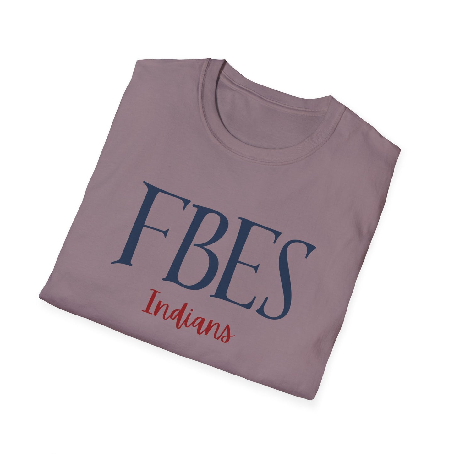 **FBES** Elementary Indians Unisex Softstyle T-Shirt, School Spirit Tee, Custom T-Shirt, Casual Wear, Student Apparel, Gift for Teachers