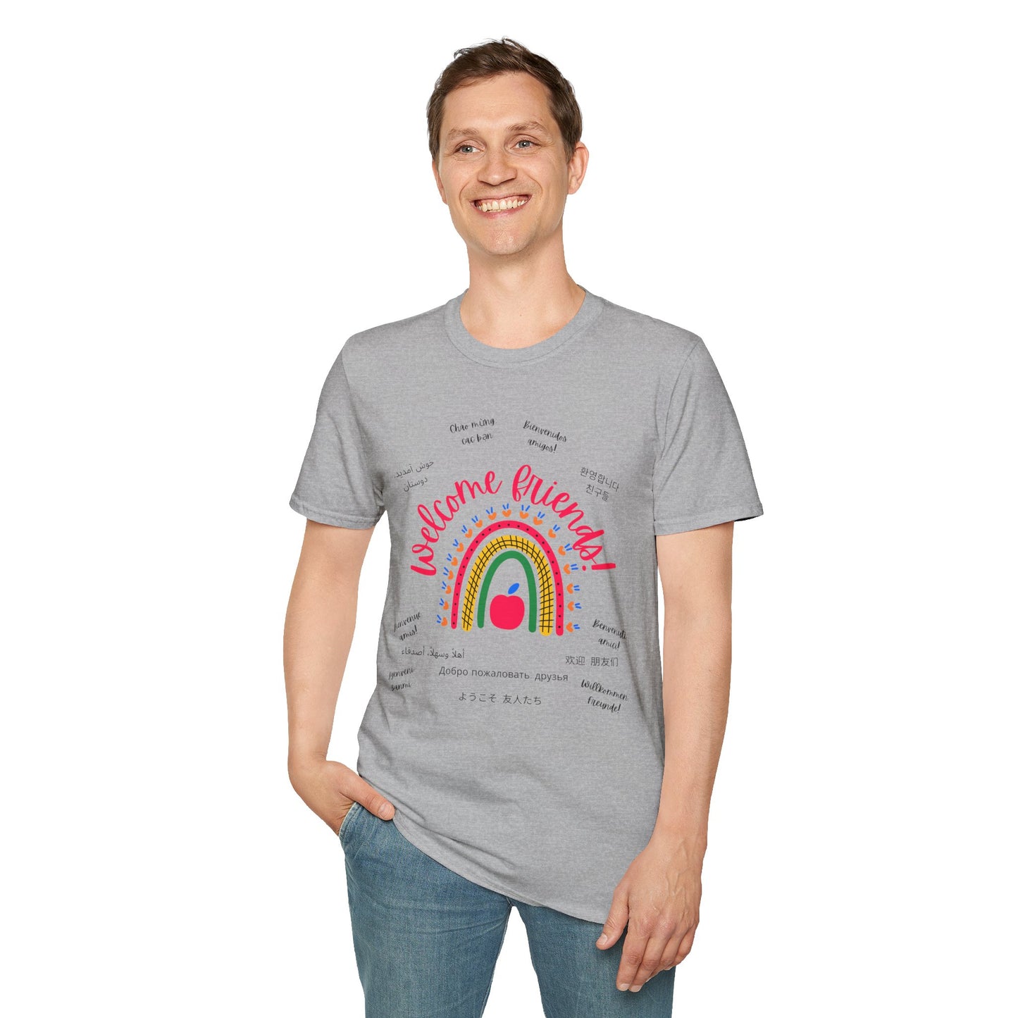 Multilingual Welcome Friends T-Shirt