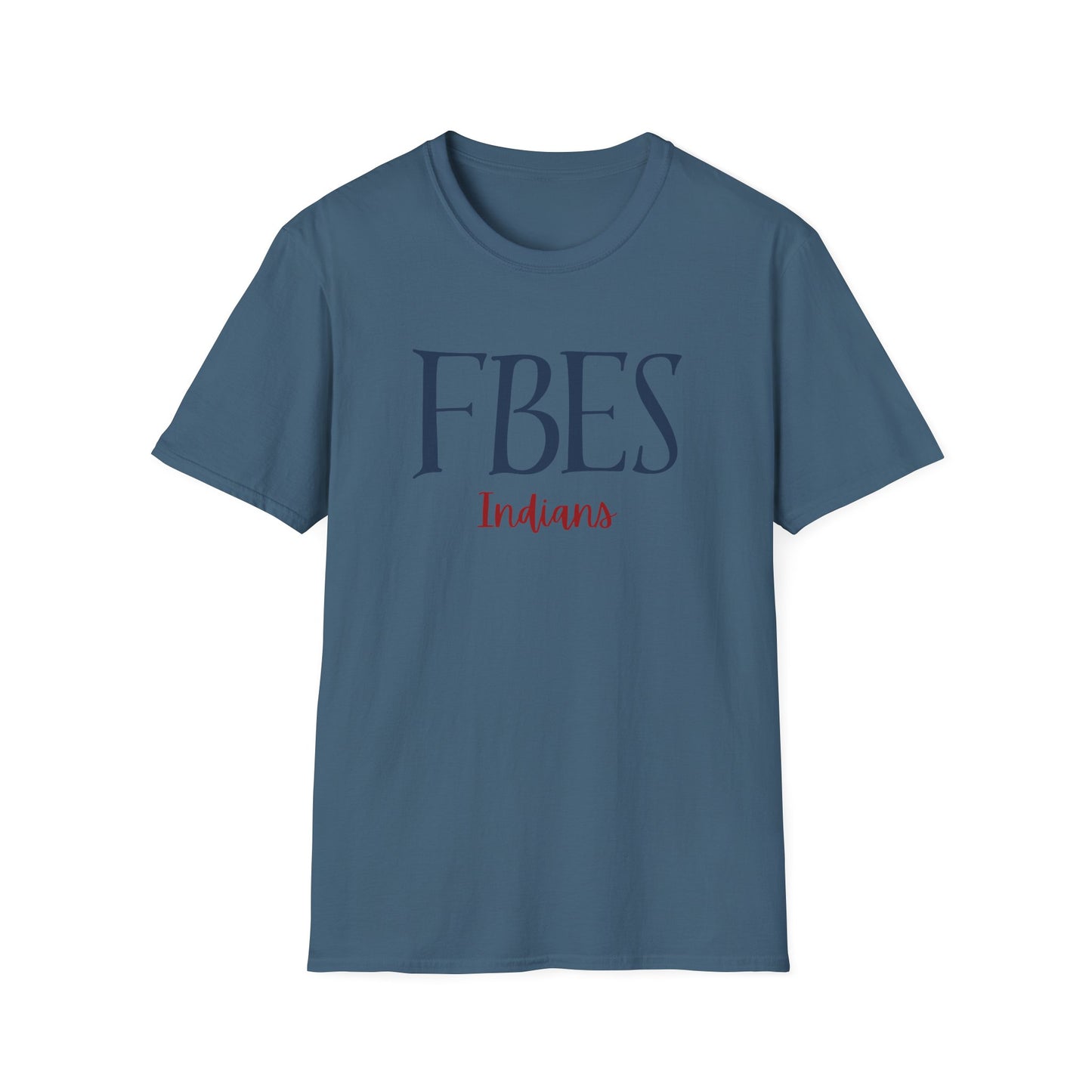**FBES** Elementary Indians Unisex Softstyle T-Shirt, School Spirit Tee, Custom T-Shirt, Casual Wear, Student Apparel, Gift for Teachers