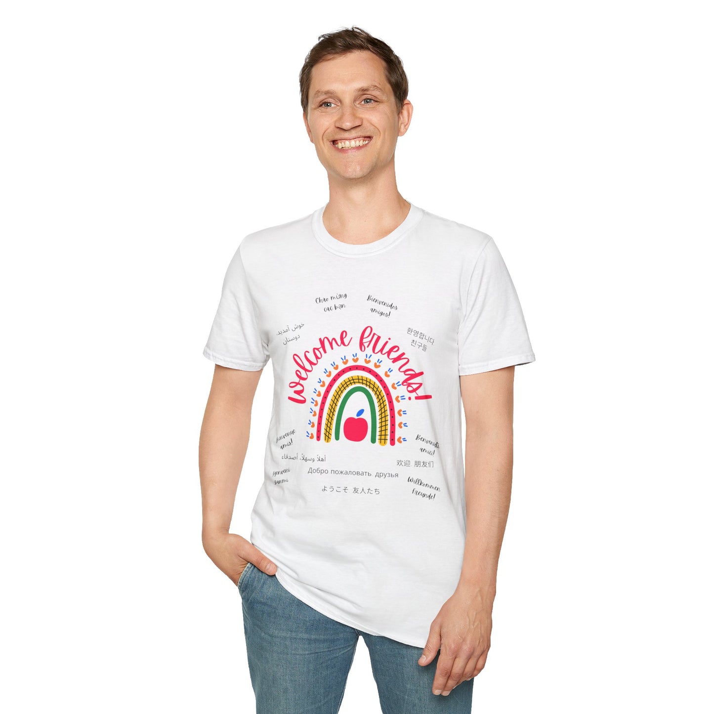Multilingual Welcome Friends T-Shirt