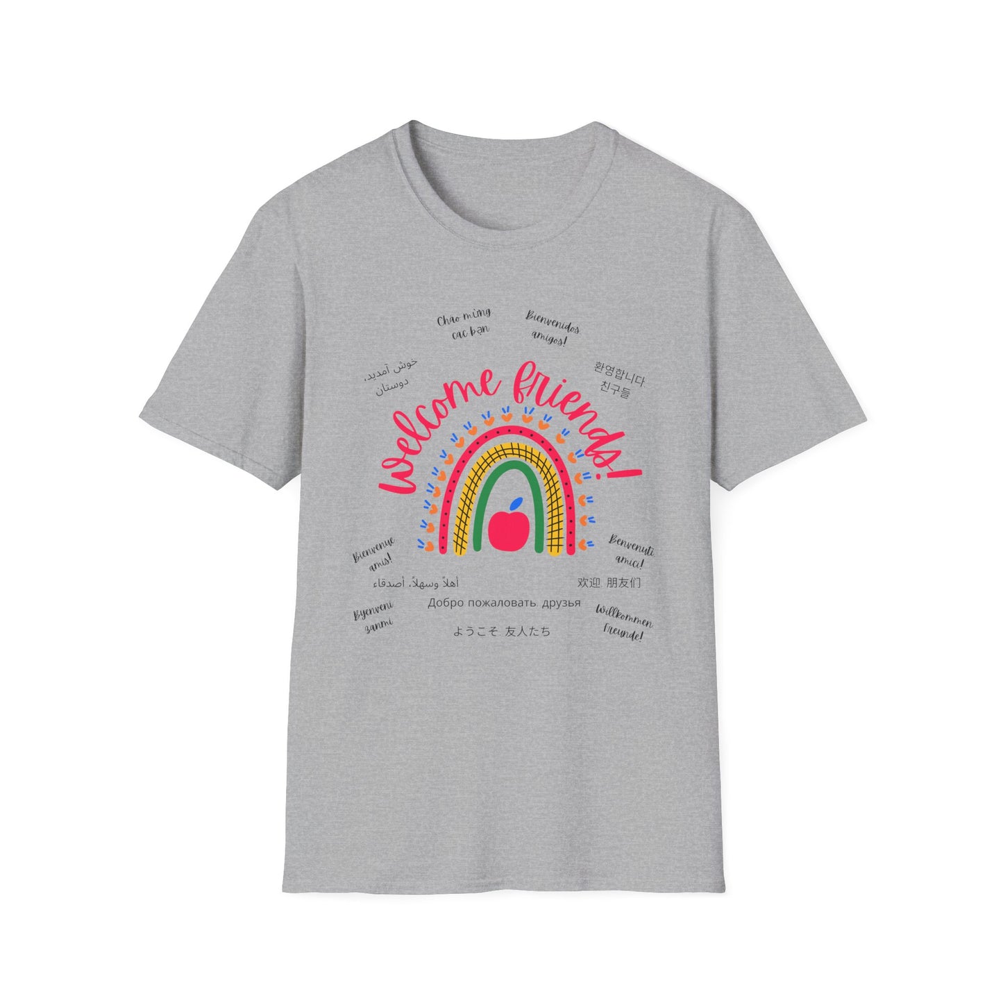 Multilingual Welcome Friends T-Shirt