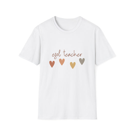 ESOL Teacher Diversity Unisex T-Shirt - Back to School Gift