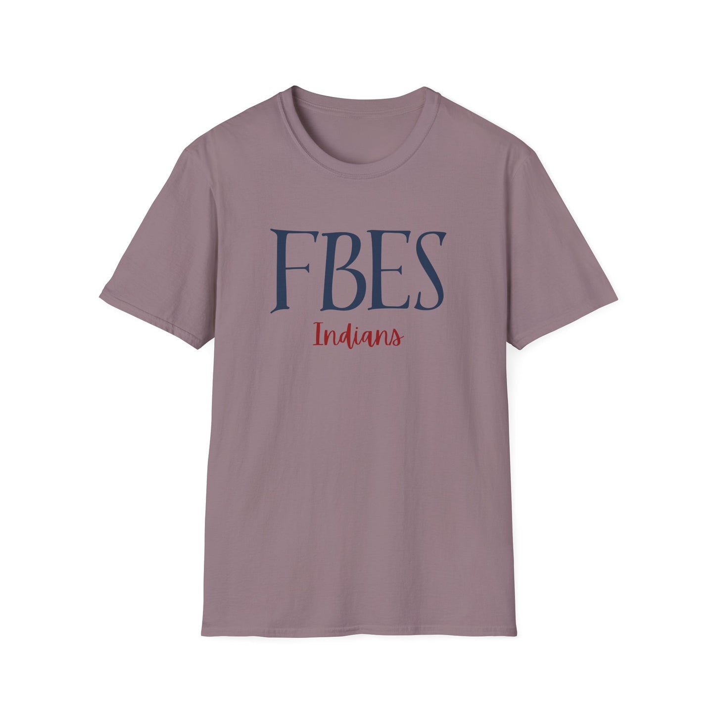 **FBES** Elementary Indians Unisex Softstyle T-Shirt, School Spirit Tee, Custom T-Shirt, Casual Wear, Student Apparel, Gift for Teachers