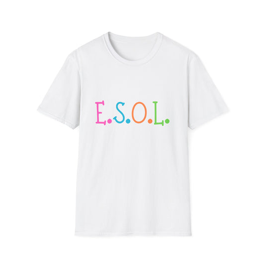 Unisex Softstyle T-Shirt for ESOL Teachers Back to School
